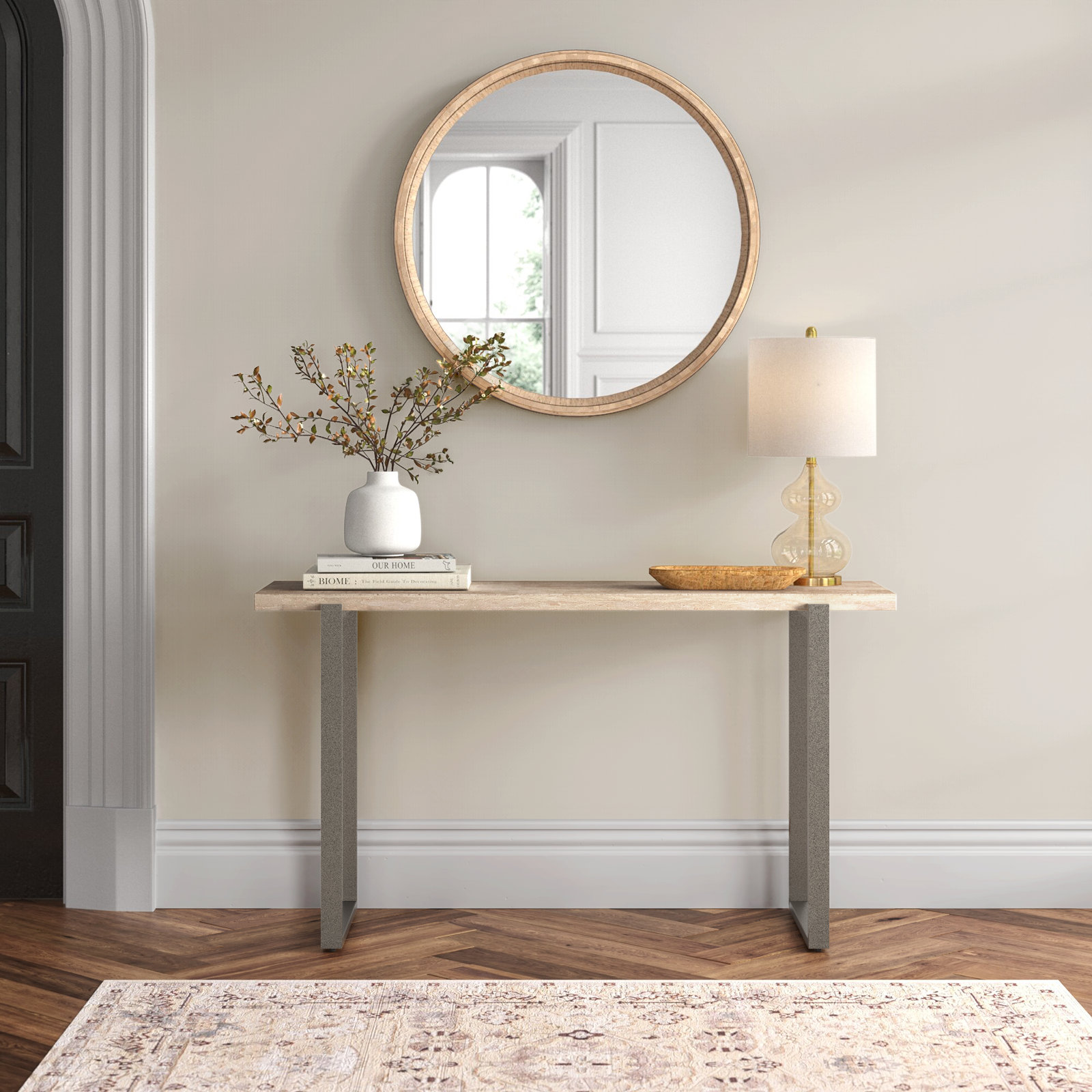 Clairmont 54'' Stone Console Table