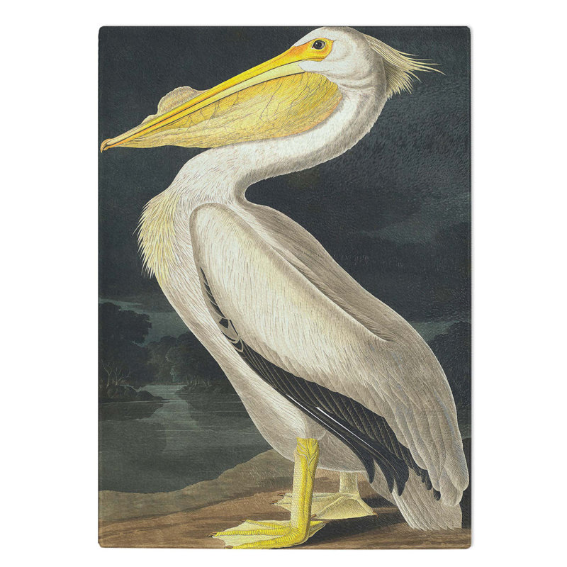 Tempered Glass American Pelican Chopping Board, 28.5 cm W x 39 cm L