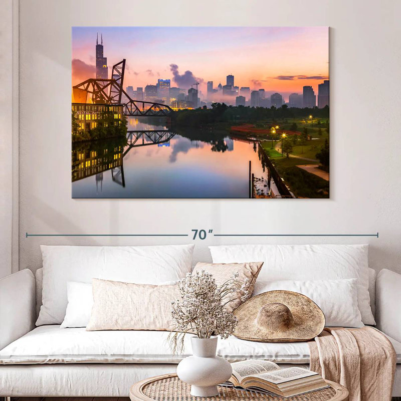 Ravi St. Charles Bridge Chicago, H 34 po x l 51 po