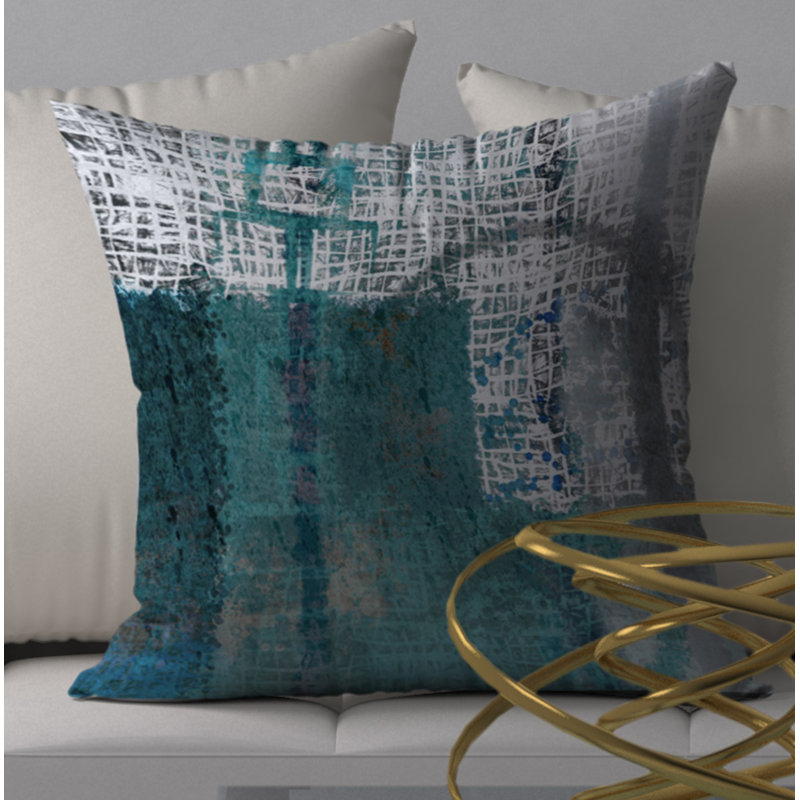 Housse de coussin carrée sans contredit Lucky, 20 po x 20 po