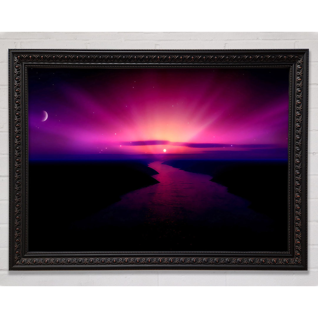 Morning Purple Sunrise - Einzelner Bilderrahmen Kunstdrucke