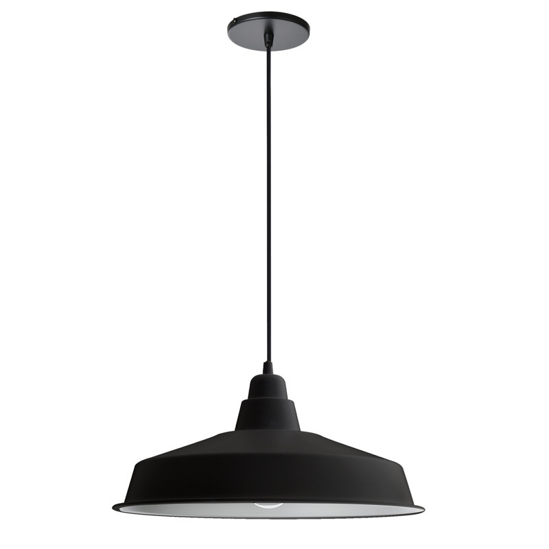 Luminaire suspendu 1 lumière Olya, Noir mat, H 80,5 po x l 16 po x P 16 po