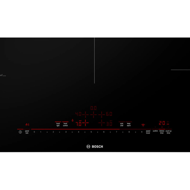 36" Black Frameless Induction Cooktop with Touch Control
