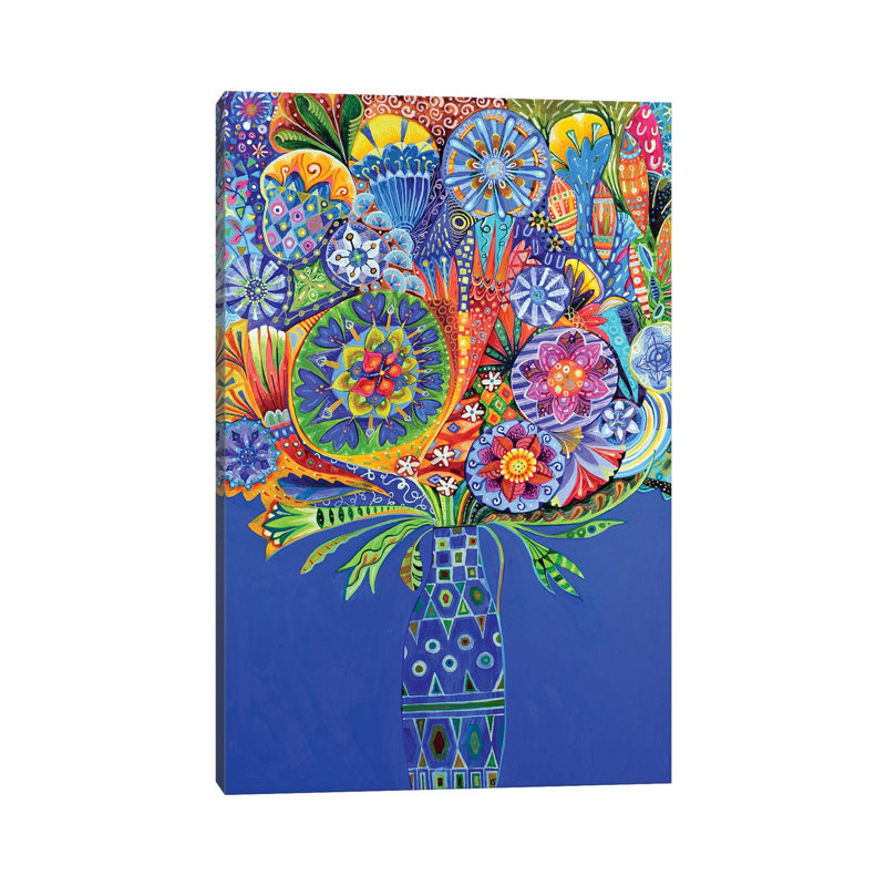 The Geometric Vase II 1 Piece Wrapped Canvas Wall Art, 30.48cm H x 20.32cm W x 1.905cm D