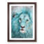 Face of a Lion in Abstract - Picture Frame Painting Print-55536040-55536041