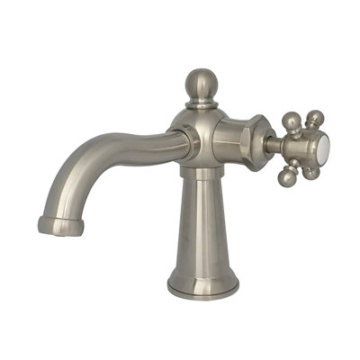 Kingston Brass Nautical Single-Handle 1-Hole Deck Mount Bathroom Faucet with Push Pop-Up