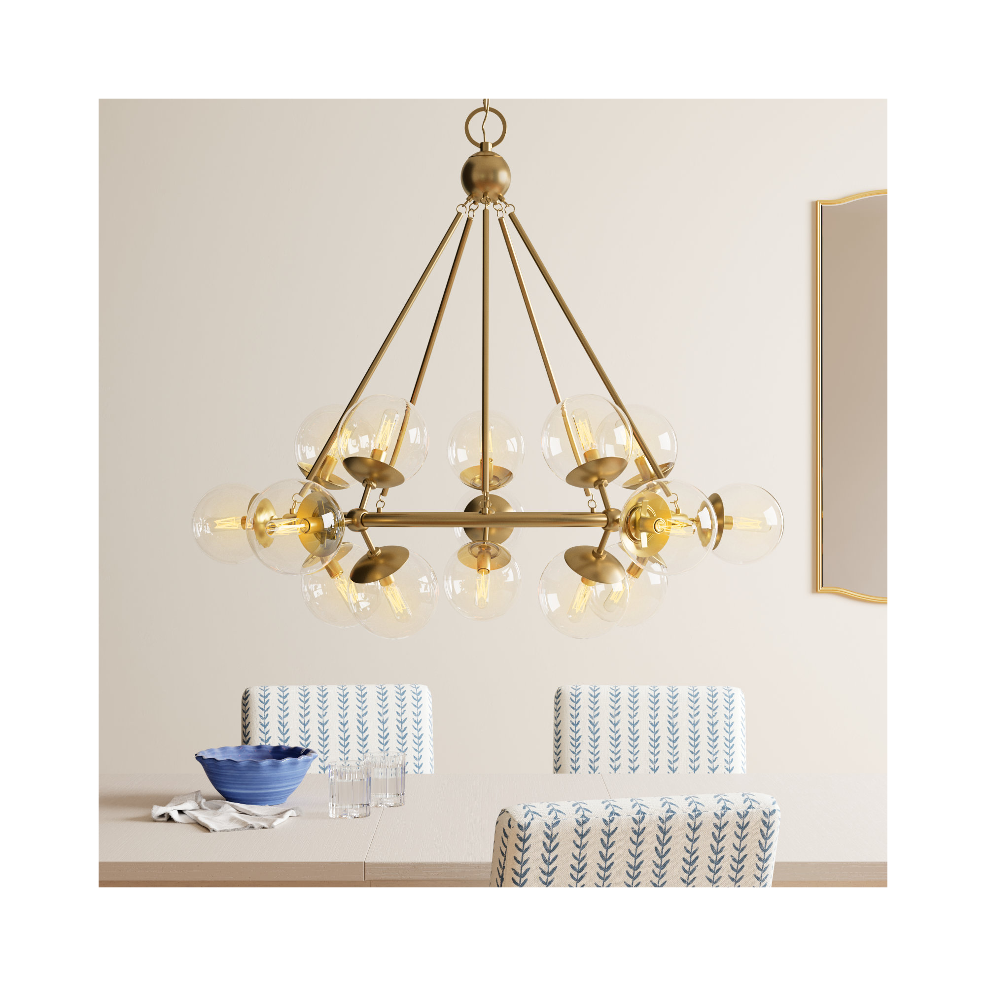 Journey 15 - Light Metal Dimmable Chandelier