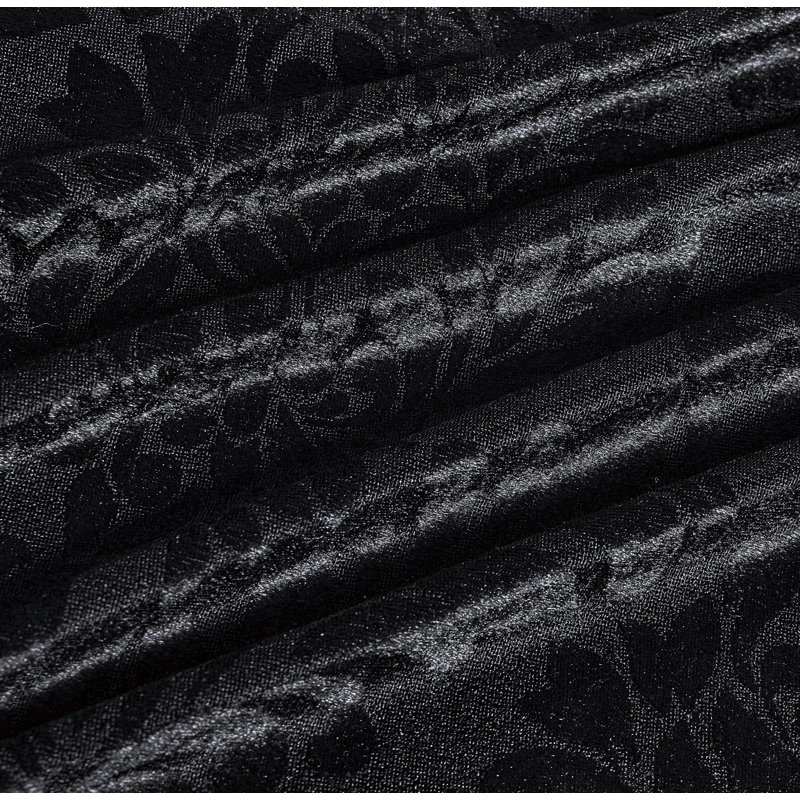 Velvet Duvet Cover, Double Duvet Cover + 2 Standard Pillowcases, Black