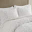 Très grand édredon - 100% coton, motif de broderie en chenille fine, surdimensionné et relaxant, comprend 2 taies décoratives, taille mini broderie, rembourrage, confortable, et