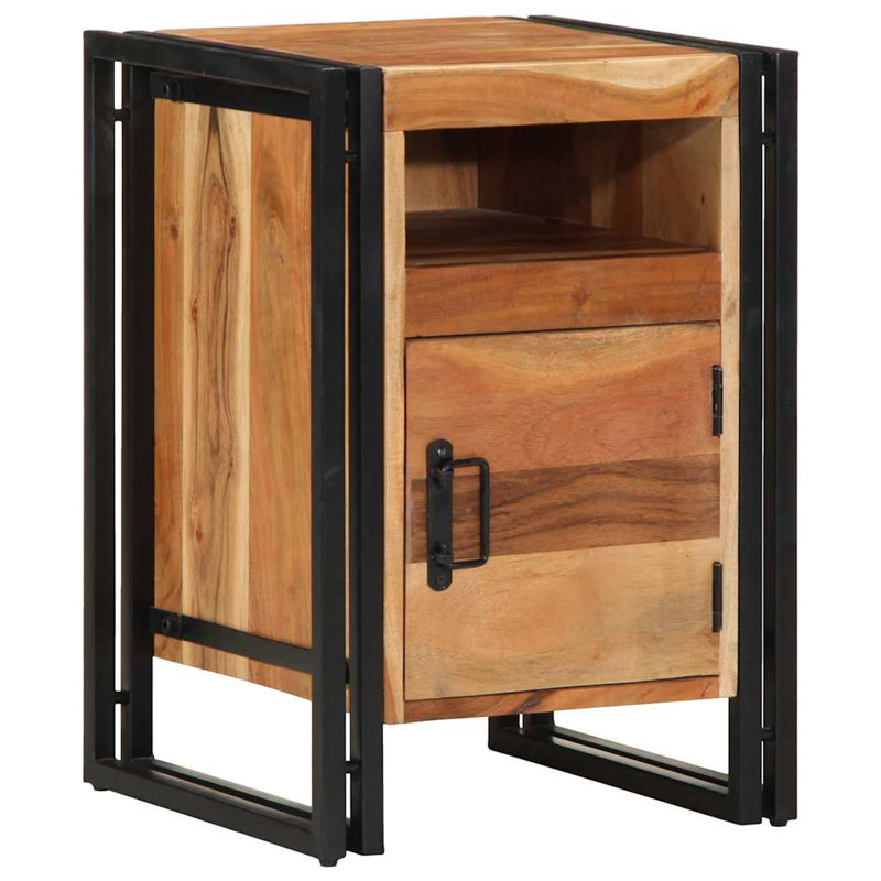 40cm W Iron Bedside Table