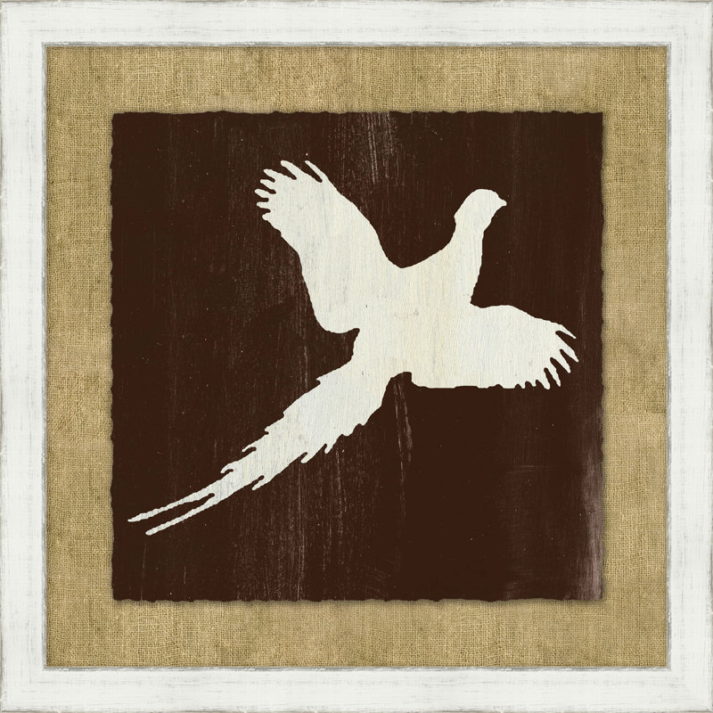 Collection de cabanes, faisan, impression sur papier encadré