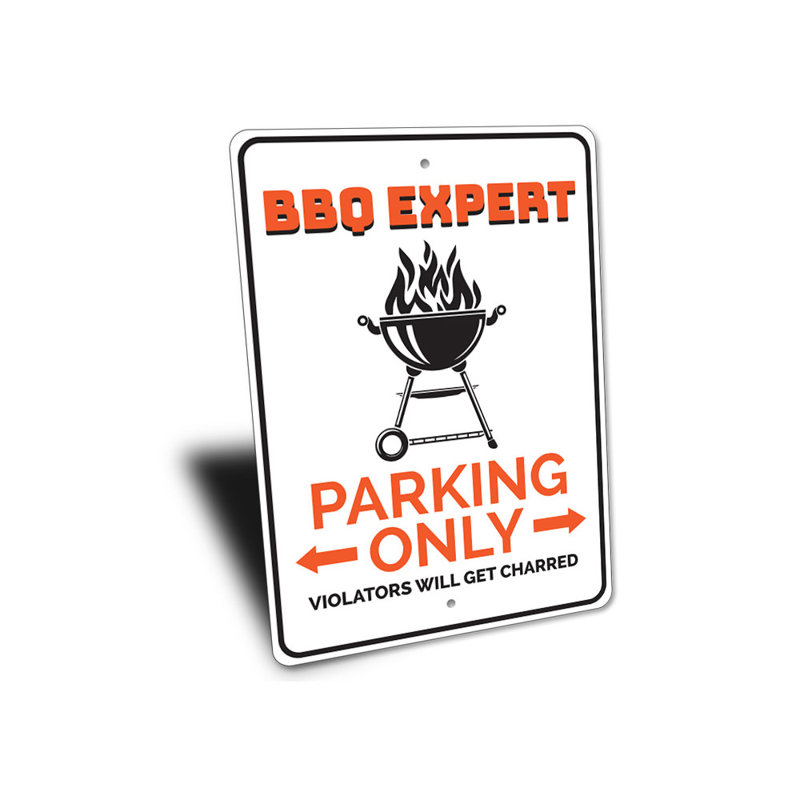 Enseigne de barbecue BBQ Expert, H 14 po x l 10 po x P 0,04 po