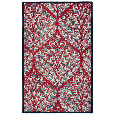 Tapis floral en laine tuftÃ© Ã  la main Chaitra