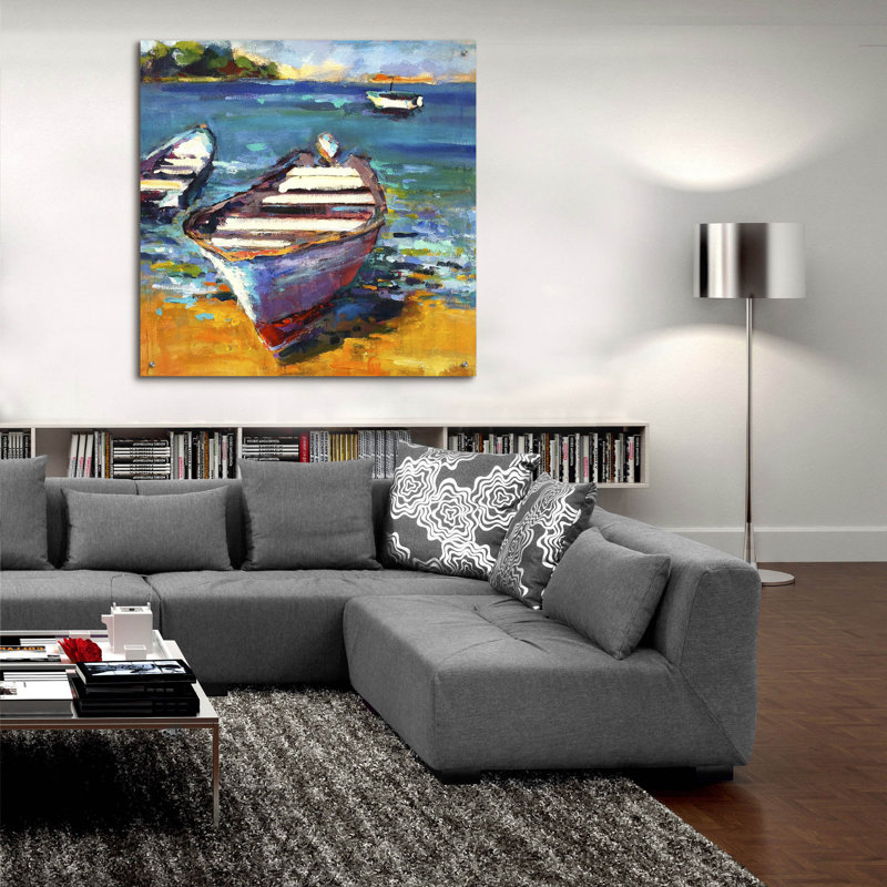 «Bateau» par Page Pearson Railsback, H 36 po x l 36 po x P 0,2 po