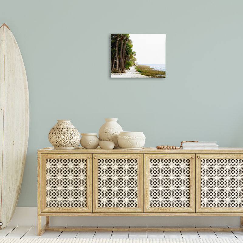 Art mural sur toile Palm Beach Path par Gail Peck, H 16 po x l 20 po