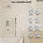 Wall Mount 10" High-Pressure Rainfall Shower System, Tub Shower Faucet Set with Rough-in Valve-73468221