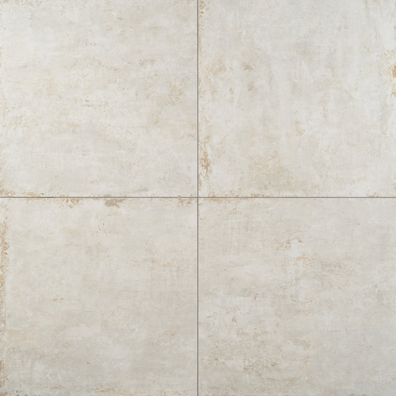 Ravina 23.62 in. x 23.62 in. Matte Porcelain Stone Look Floor and Wall Tile (11.62 Sq. Ft. / Case), Ivory