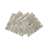 Monkey Small Jungle Cotton Sateen Cocktail Napkins