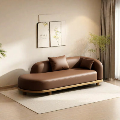Chaise longue douce de qualité supérieure avec similicuir