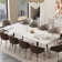 Terynn 63" to 94.5" Extendable Dining Tables for 8 to 10 - Rectangle Sintered Stone Dining Table
