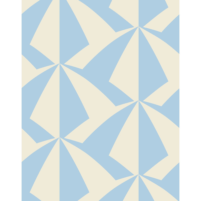 Parasol Wallpaper | Traditional / Roll - 27" x 30', Cornflower