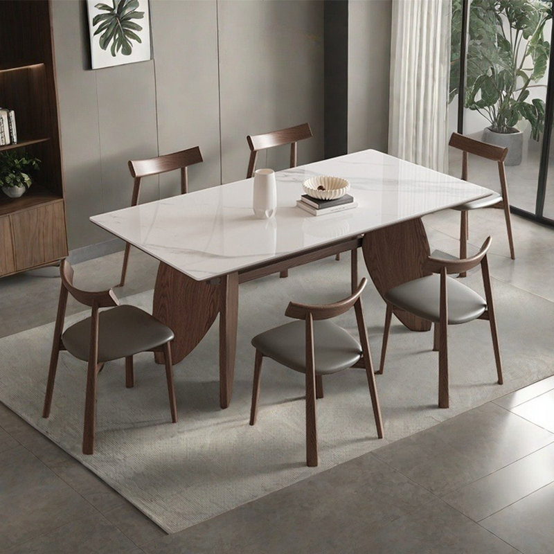 Ensemble de table de salle à manger simple de style italien, H 29,5 po x L 63 po x l 35,4 po