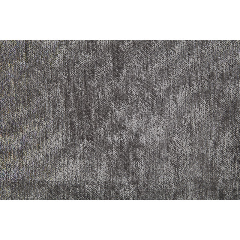 9pcs Compression Module Sectional With Bookshelf Ottoman, Dark Gray Polyester Blend