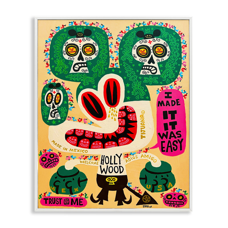 Mexique, dessin de fantaisie, giclée, design par Jorge R. Gutierrez, H 14 po x l 11 po