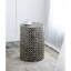 Tabouret d'appoint rond 19,7 pouces de hauteur pour l'intérieur et l'extérieur avec motif géométrique