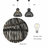 1-Light Wicker Outdoor Pendant Light, Coastal Boho Style Scalloped- Handwoven