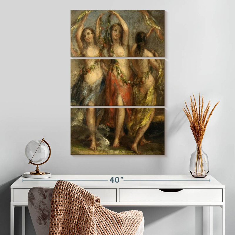 Leisha les trois grâces 1630-35, H 32 po x l 20 po