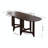 Drop-Leaf Table Rustic Rubberwood Dining Table with Spacious Tabletop Small Drawer-1166376073