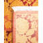 Tapis de couloir traditionnel en laine noué à la main rose 2 pi 7 po x 5 pi 6 po