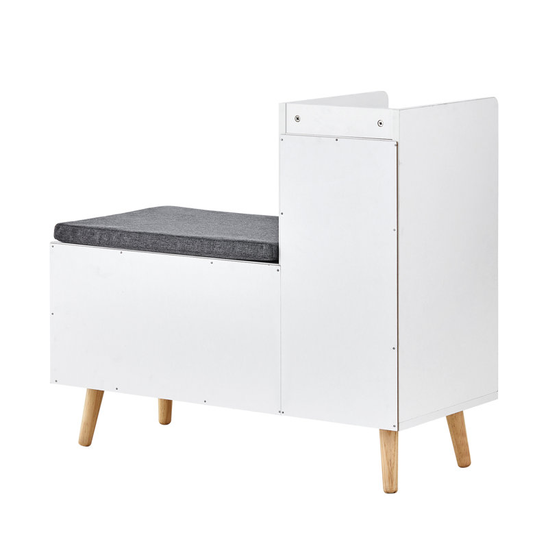 8 Pair Shoe Storage Cabinet, White