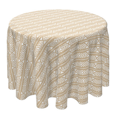 Randers Round Cotton Twill Tablecloth