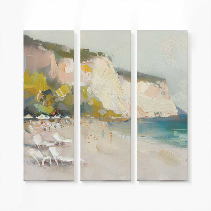 Sonate marine v1 | Impression sur toile 2 panneaux | Combiné, H 48 po x l 48 po