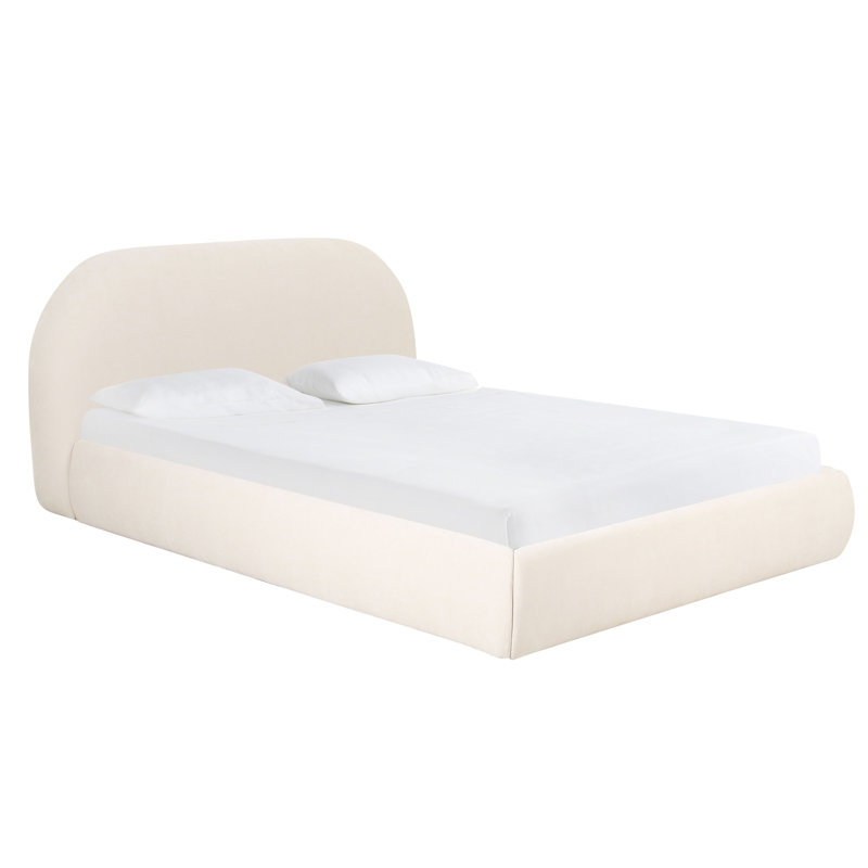 Gayla Velvet Upholstered Bed Frame, Queen