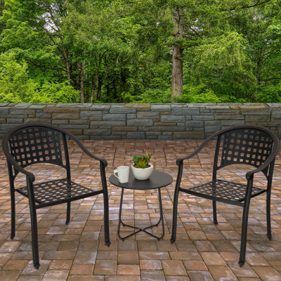 Fauteuil de patio empilable Giannoula