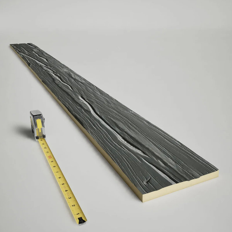 Planche en faux bois Riverwood Endurathane, H 12 po x l 96 po x P 1 po, Ardoise