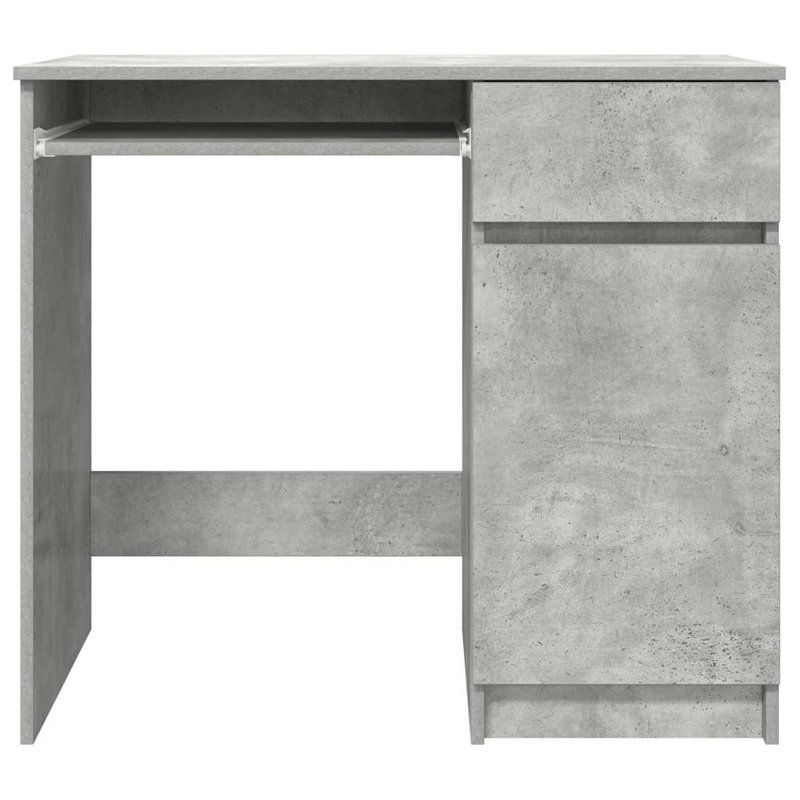 Desk Sonoma 86X49x76 Cm Engineered Wood, Concrete Grey
