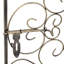 Support à vin 45 bouteilles en fer forgé avec serrure - Bronze antique
