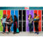 Casier 2 portes 72 po x 12 po x 12 po à 2 portes en acier avec serrure à clé - Rangement pour employés, étudiants, salle de sport, lieu de travail - Comprend les tablettes, les crochets, la ventilation et le porte-carte - Assemblage facile-87471050