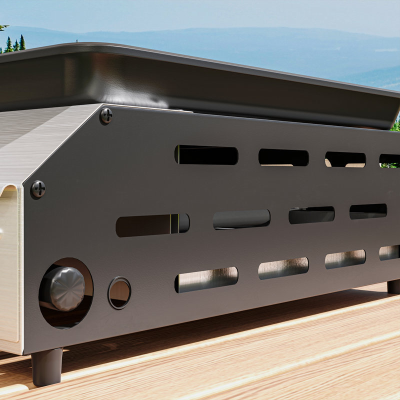 Outsunny 2 - Burner Countertop 8000 BTU BTU Gas and Charcoal Grill