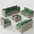9 Pieces Design-Oriented Rattan Patio Conversation Sets With Cushions-760047970