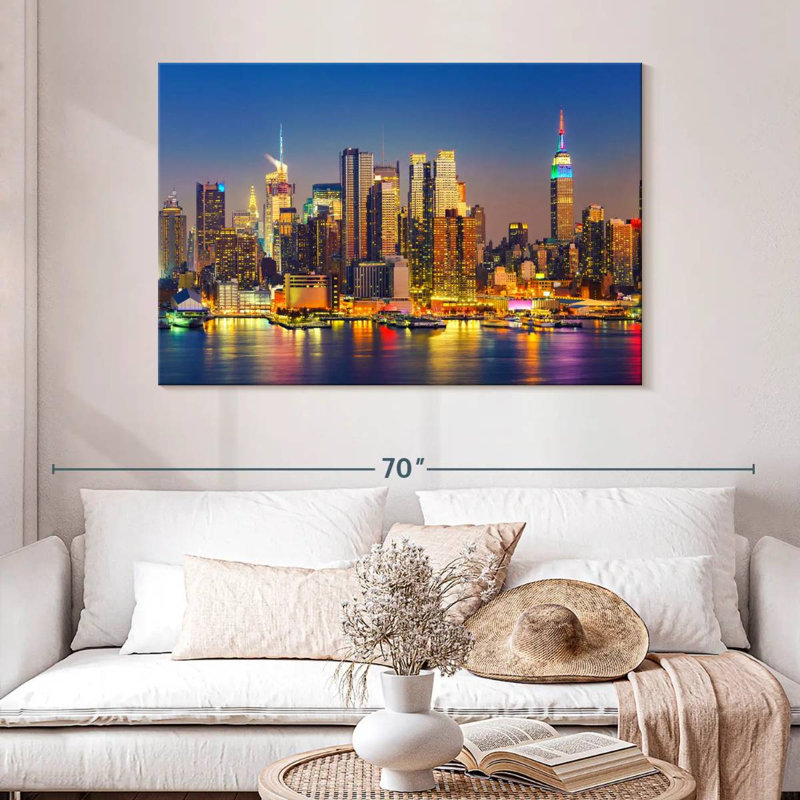 Lumières lumineuses Kavia Manhattan, H 32 po x l 48 po
