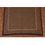 Tapis brun en laine noué à la main de conception unique 6 pi 8 po x 9 pi 8 po New Age
