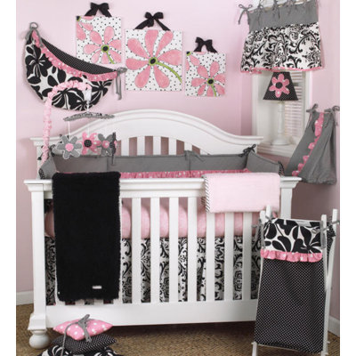 Girly Organic Crib Bedding Set