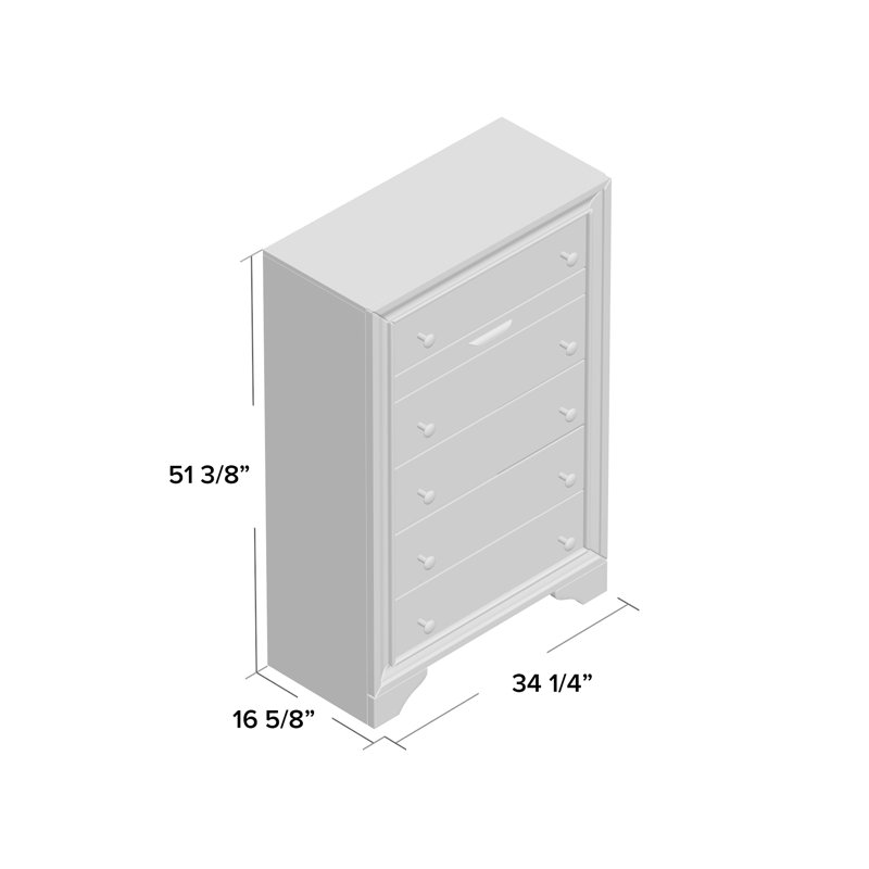 Sana 34'' W 6 - Drawer Dresser, Gray