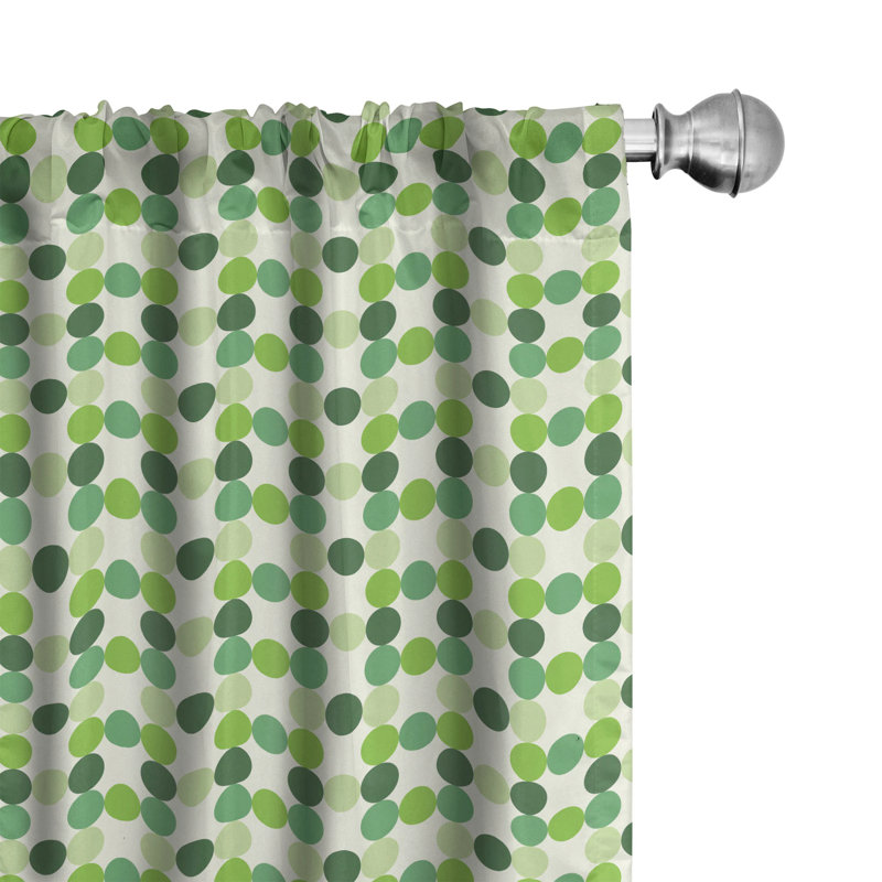 Geometric Semi-Sheer Rod Pocket Sliding Panel, 28" x 95"