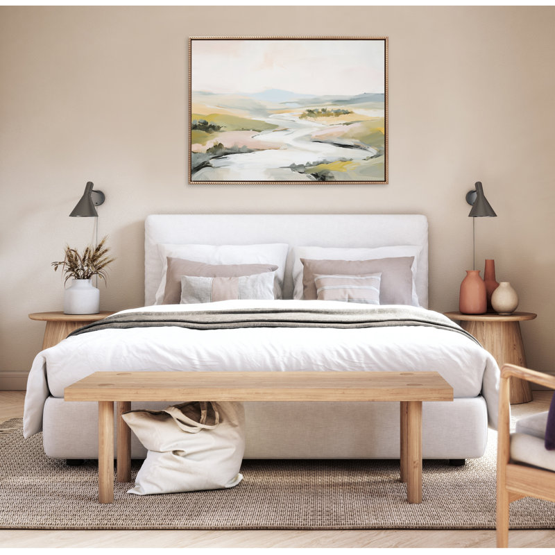 «Tranquil Landscape II» par Amy Lighthall, reproduction d'art sur toile encadrée